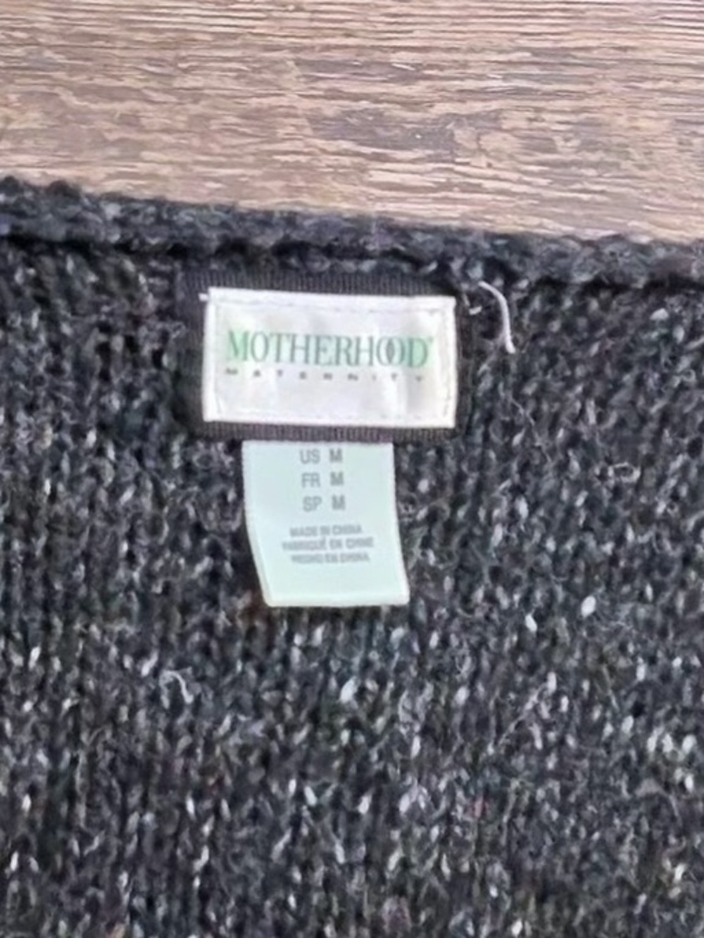 Motherhood Maternity Black Hooded Cable-Knit Button Cardigan with Belt - Picture 9 of 10
